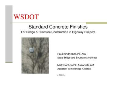 Standard Concrete Finishes