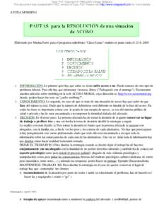 Easy PDF Copyright © 1998,2005 Visage Software This document was created with FREE version of Easy PDF.Please visit http://www.visagesoft.com for more details AYUDA MOBBING  Elaborado por Marina Parés para el programa 