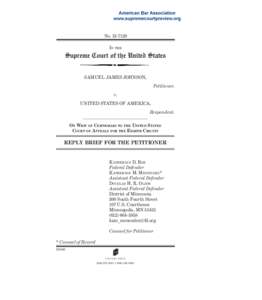 Taylor v. United States / Case citation / John J. Bursch / Law / James v. United States / Felony