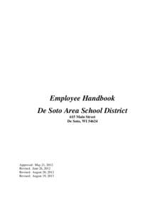 Microsoft Word - De Soto Employee Handbook 2013.doc