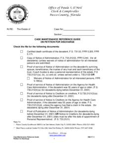 Estate tax in the United States / Pasco County /  Florida / Trust law / Dade City Atlantic Coast Line Railroad Depot / Pasco County Courthouse / Port Richey /  Florida / Florida / Law / Inheritance