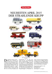 NEUHEITEN april 2015 DER STRAHLENDE KRUPPBorgward Bus B611 UVP 12,99 €  Taxi - Volvo 850 Kombi