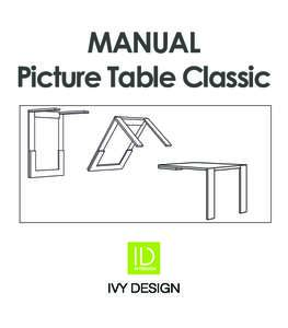 MANUAL Picture Table Classic Mounting Montage