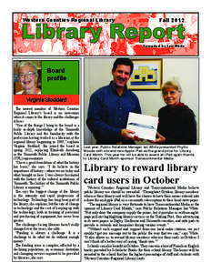 Library Report Western Counties Regional Library Fall[removed]Compiled by Ian White