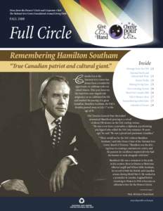 News from the Donors’ Circle and Corporate Club The National Arts Centre Foundation’s Annual Giving Clubs FALL[removed]Full Circle