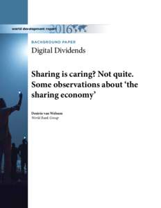 world development report  BACKGROUND PAPER Digital Dividends