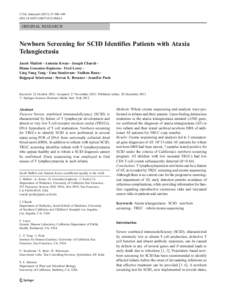 T cells / Proteins / Molecular biology / Severe combined immunodeficiency / Ataxia telangiectasia / Exome sequencing / T cell deficiency / T-cell receptor excision circles / T cell / Biology / Health / Medicine