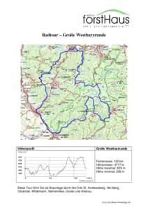 Radtour - Große Westharzrunde