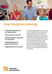 Anw-hiatenverzekering OOFinanciële zekerheid voor uw nabestaanden OO	Uitkering voor uw partner OO	Onafhankelijk van inkomsten van uw partner