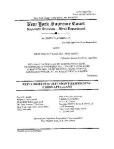 TABLE OF CONTENTS Page INTRODUCTION .....................................................................................................1 I.  THE ISSUES RAISED IN FIRST FIDELITY’S OPENING BRIEF ARE