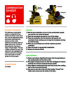 COMBINATION SANDER Tracking Adjustment