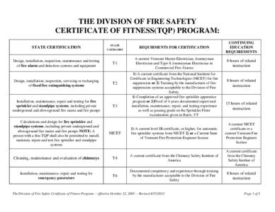 Building automation / Fire protection / Piping / Fire sprinkler system / Hydraulics / Fire pump / Fire protection engineering / Electrician / National Institute for Certification in Engineering Technologies / Active fire protection / Safety / Fire suppression