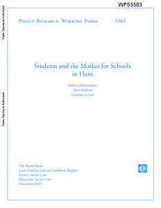 State school / Americas / Education / Political geography / Education in Haiti / Education in Egypt / Demographics of Haiti / Haiti / Education in Pakistan