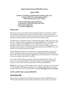 Male homosexuality / Drug culture / Homelessness / Needle-exchange programme / Prevention / Men who have sex with men / HIV prevention / HIV/AIDS in Egypt / HIV/AIDS in Indonesia / Human sexuality / Sexual orientation / Gender