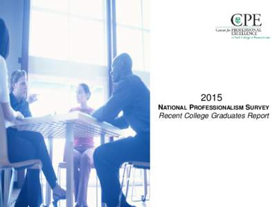 2015 NATIONAL PROFESSIONALISM SURVEY Recent College Graduates Report  Recent Graduate Study