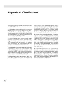 Government Finance Statistics Manual--Appendix 4