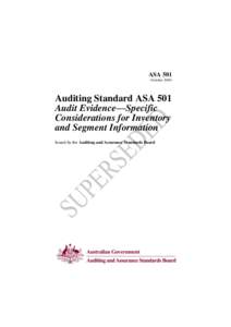 AUASB Proposed Standard - ED for ASA