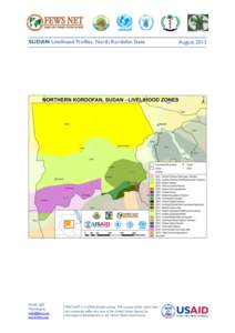 SUDAN Livelihood Profiles, North Kordofan State  FEWS NET Washington [removed] www.fews.net