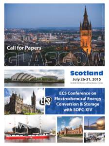 All photos © Glasgow City Marketing Bureau.  Call for Papers Scotland July 26-31, 2015