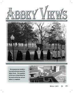 Abbey Views VOLUME 18, NUMBER 1