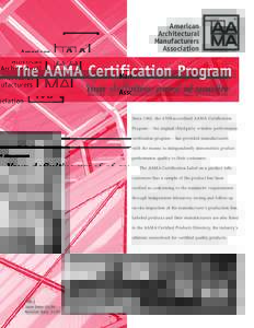 Aama / Form / Fenestration testing laboratory / Sociology / Product certification / Quality / Quality management system