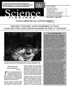 Biology, Ecology, and Economics at Play: Land Use and Land Cover Changes in the 21st Century