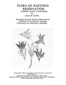 Collecting / Herbarium / Plant taxonomy / University and Jepson Herbaria / Botany / Plant collecting / Chaparral / Hastings / Nearctic ecozone / Geography of California / University of Michigan Herbarium