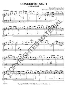 CONCERTO NO. 1 FOR ORGAN Johann Sebastian Bach (Allegro)  Transcribed for Carillon by Albert Gerken