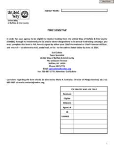 PARTICIPATING PROVIDER INFORMATION FORM