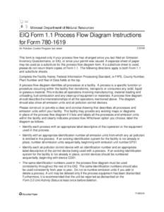 EIQ Form 1.1 Process Flow Diagram Instructions for FormAir Pollution Control Program fact sheet