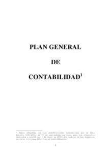 PLAN GENERAL DE CONTABILIDAD 1