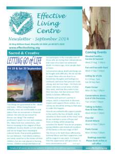 Newsletter - SeptemberKing William Road, Wayville SA 5034 phwww.effectiveliving.org  Coming Events