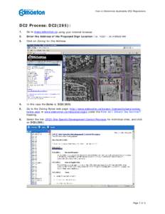 (DC2) Site Specific Development Control Provision 285