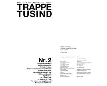 trappe tusind Tidsskrift for litteraturvidenskab Trappe Tusind Tidsskrift for litteraturvidenskab