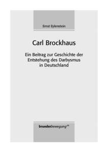 Ernst Eylenstein  Carl Brockhaus