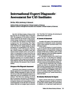 Vol.29 NoPerspective International Expert Diagnostic Assessment for CAS Institutes