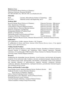 Microsoft Word - R Cava 2page CV January 2014.docx