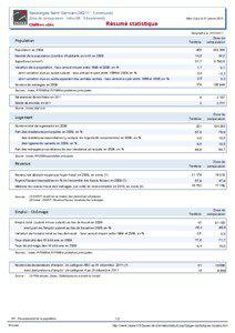 Resume statistique - Sassierges-Saint-Germain