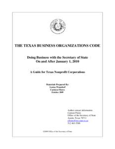 Business law / Business / Corporations law / Corporate taxation in the United States / Nonprofit organization / Registered agent / Corporation / Service of process / Limited liability company / Law / Types of business entity / Private law