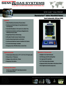 Nanoturion™ Semi-Automatic, ESO per Stick Valve Manifold Box- SGS Brochure