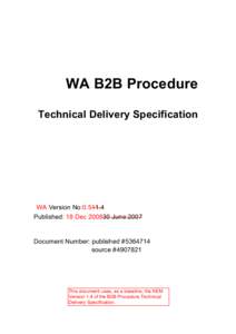 B2B Technical Delivery Specification v1.4