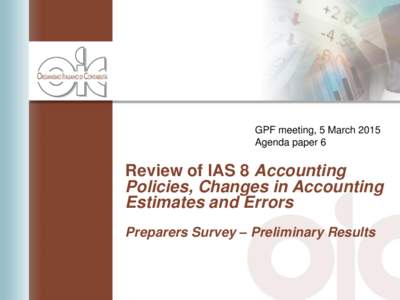 GPF meeting, 5 March 2015 Agenda paper 6 Review of IAS 8 Accounting Policies, Changes in Accounting Estimates and Errors