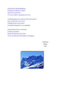 Poeme sur la montagne-mars