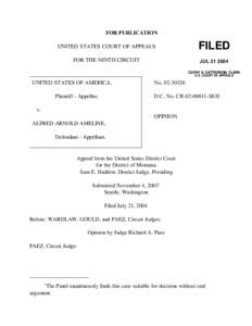 FOR PUBLICATION UNITED STATES COURT OF APPEALS FILED  FOR THE NINTH CIRCUIT