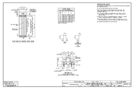 CONSTRUCTION NOTES SEE STANDARD FIG[removed]A) AND FIG[removed]B) FOR ADDITIONAL DIMENSIONS AND CONSTRUCTION NOTES. 3’-0