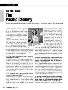 endnote  our next issue : The Pacific Century