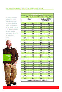 New Registrant Information – OneMatch Stem Cell and Marrow Network  Height/Weight Chart