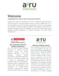 a2ru 2013 October e-Newsletter