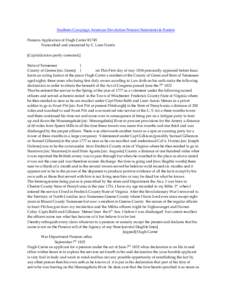 Southern Campaign American Revolution Pension Statements & Rosters Pension Application of Hugh Carter R1745 Transcribed and annotated by C. Leon Harris [Capitalization partly corrected.] State of Tennessee }