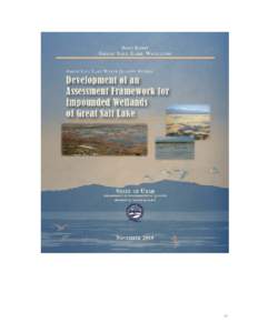 1-1  DEVELOPMENT OF AN ASSESSMENT FRAMEWORK FOR IMPOUNDED WETLANDS OF GREAT SALT LAKE Table of Contents Acknowledgements ..................................................................................................